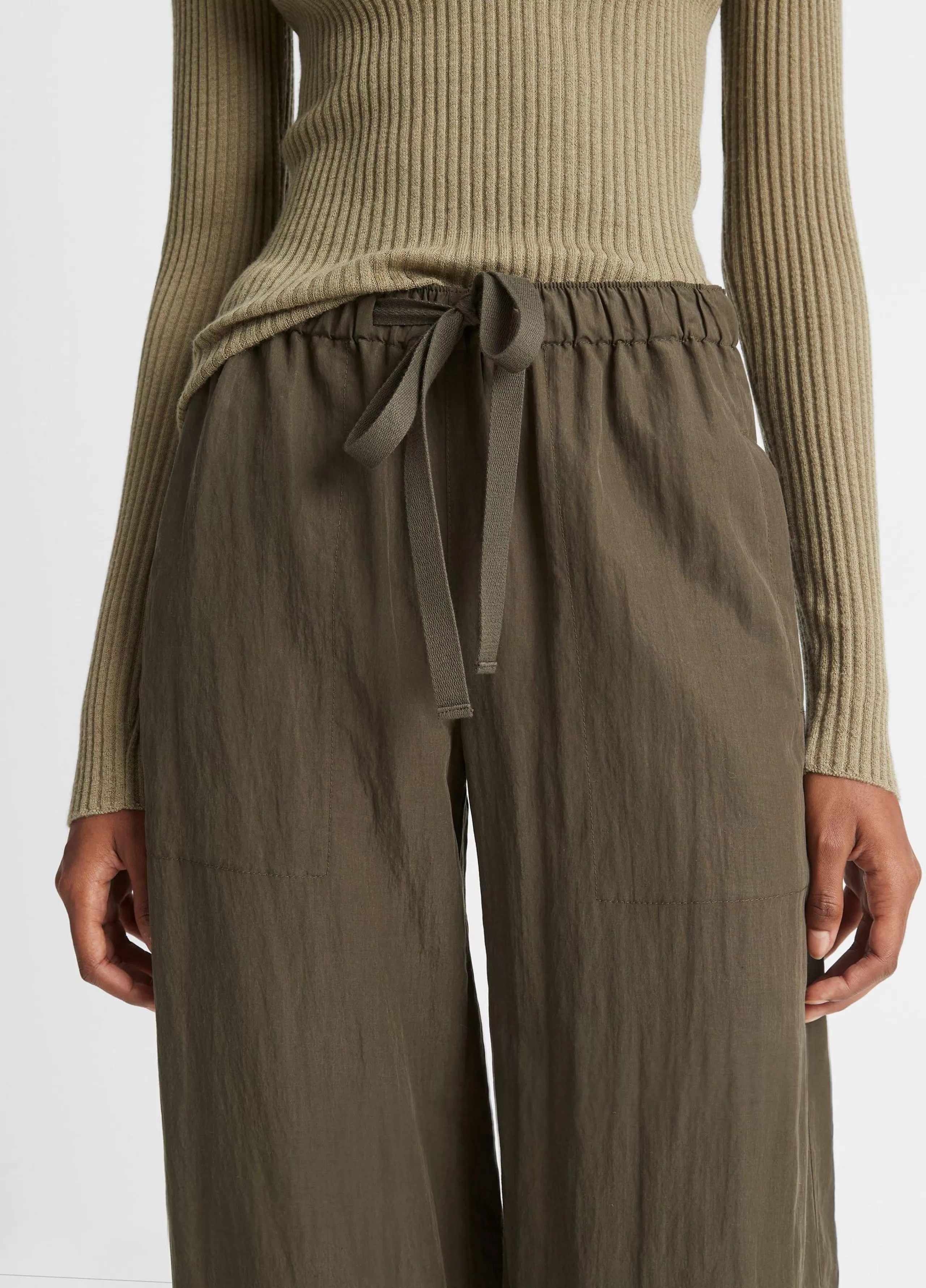 Women Vince Mid-Rise Utility Drawstring Pant