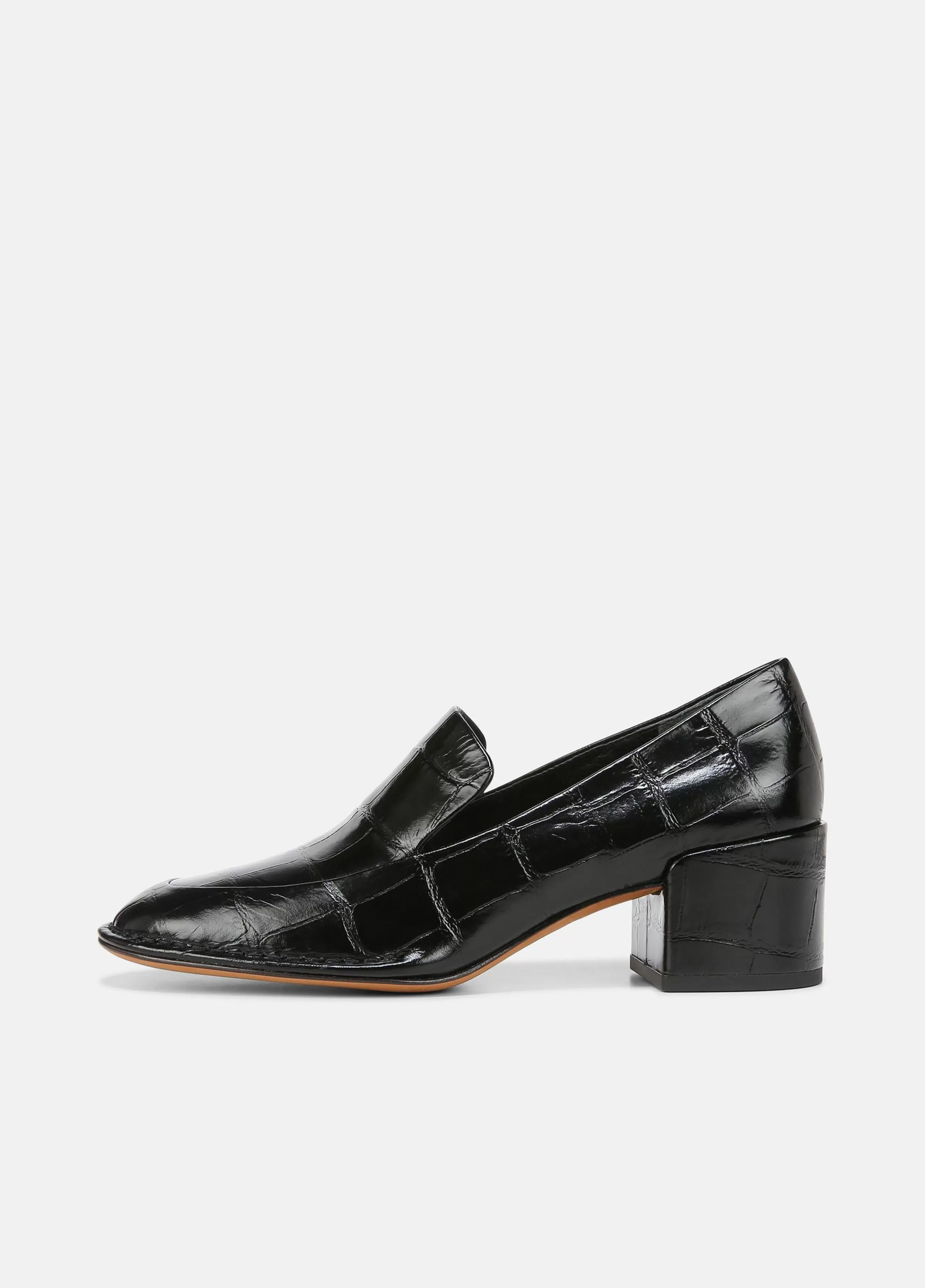 Women Vince Millie Leather Heeled Loafer