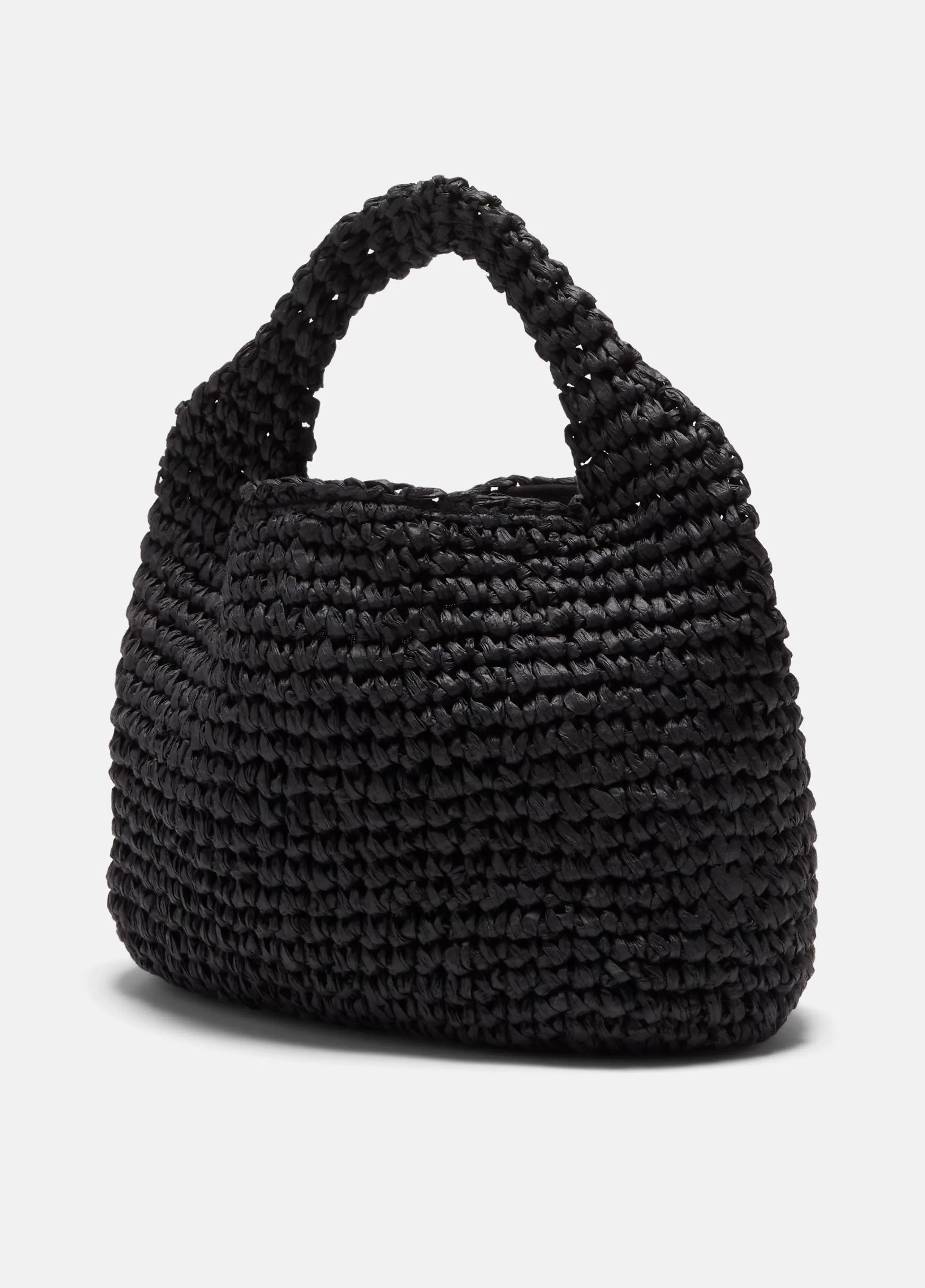 Women Vince Mini Straw Slouch Bag