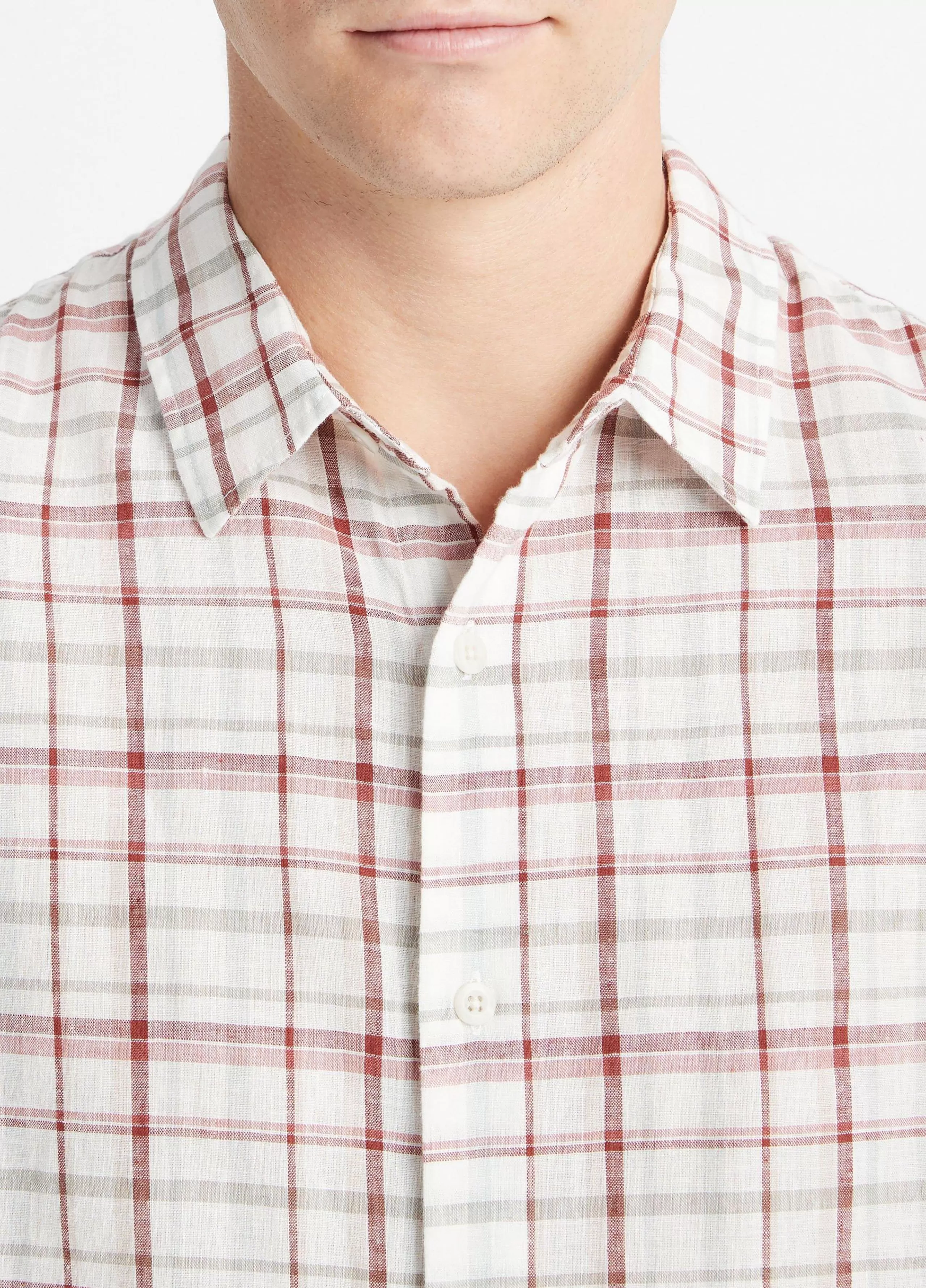 Vince Oakmont Plaid Long-Sleeve Shirt