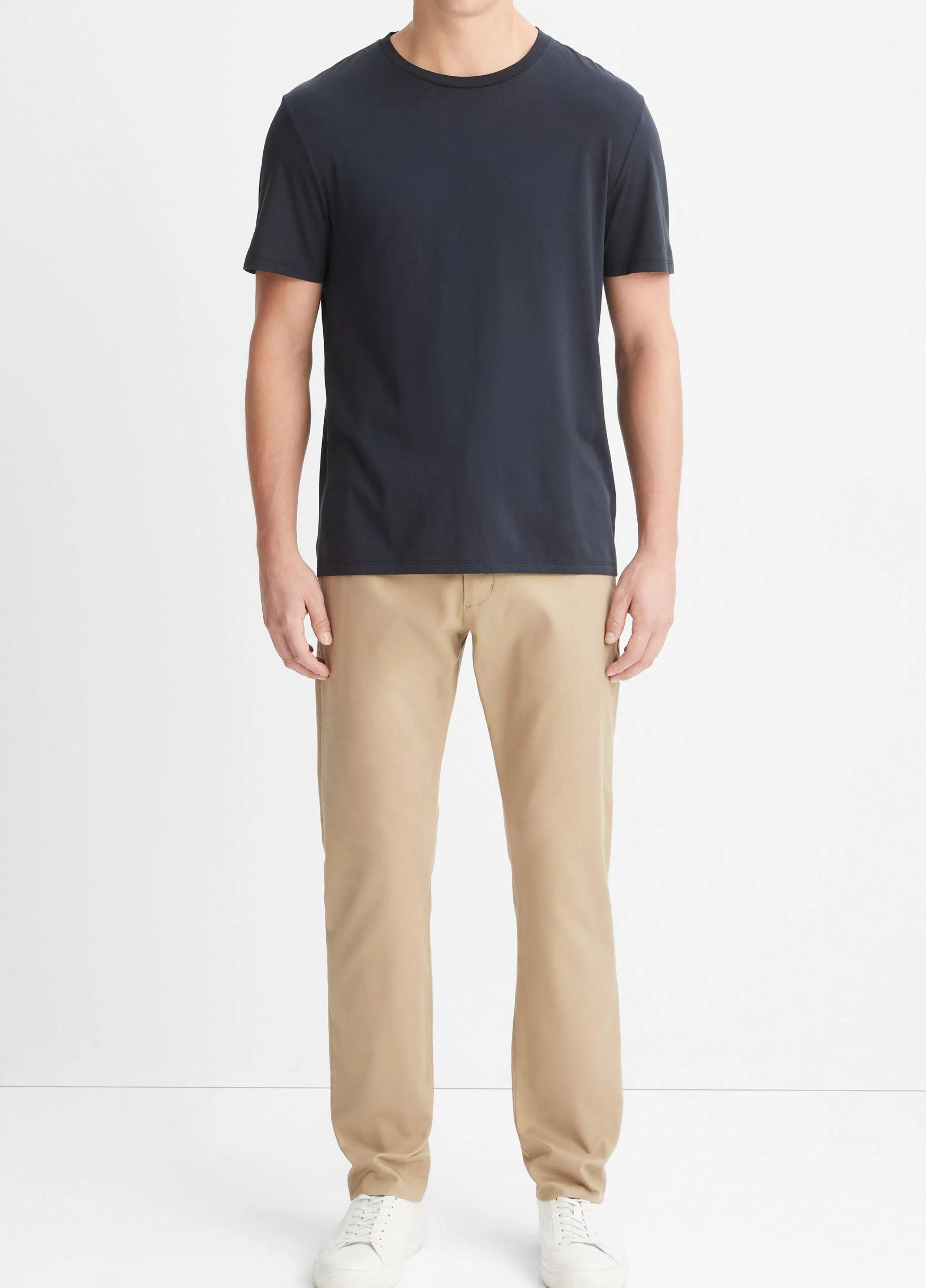 Vince Pima Cotton Crew Neck T-Shirt