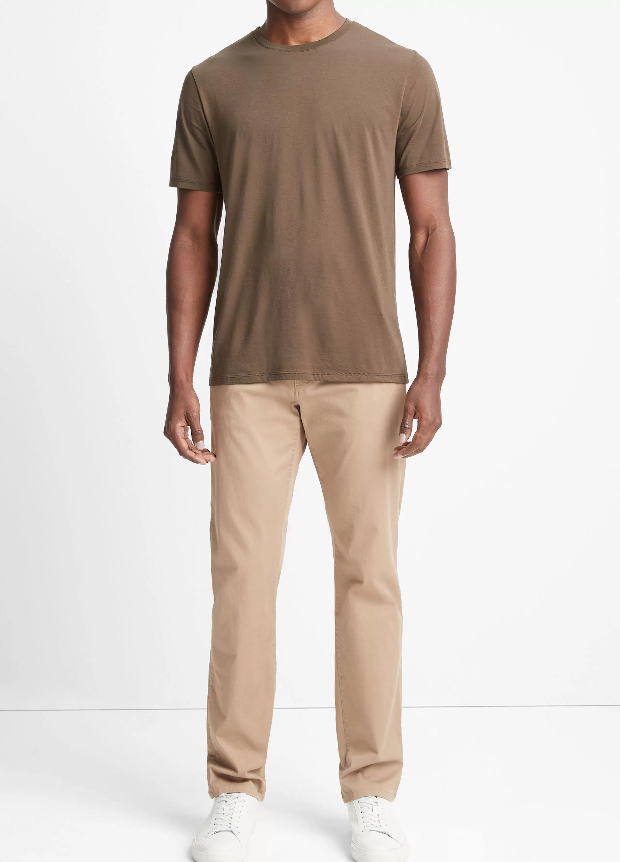 Vince Pima Cotton Crew Neck T-Shirt