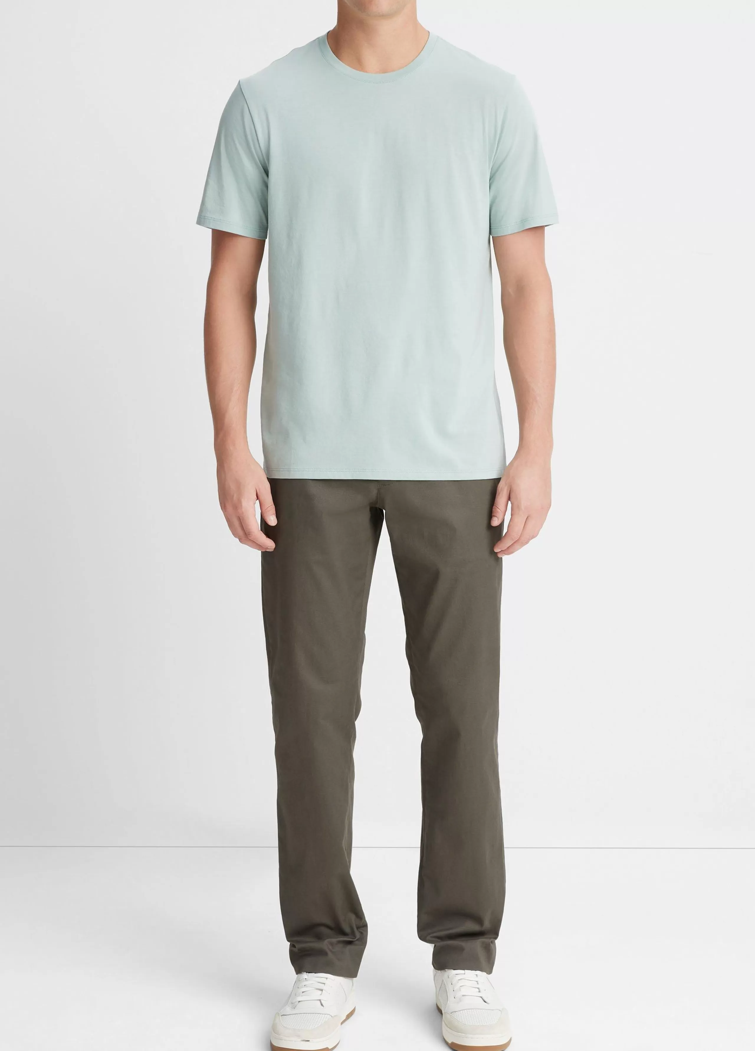 Vince Pima Cotton Crew Neck T-Shirt