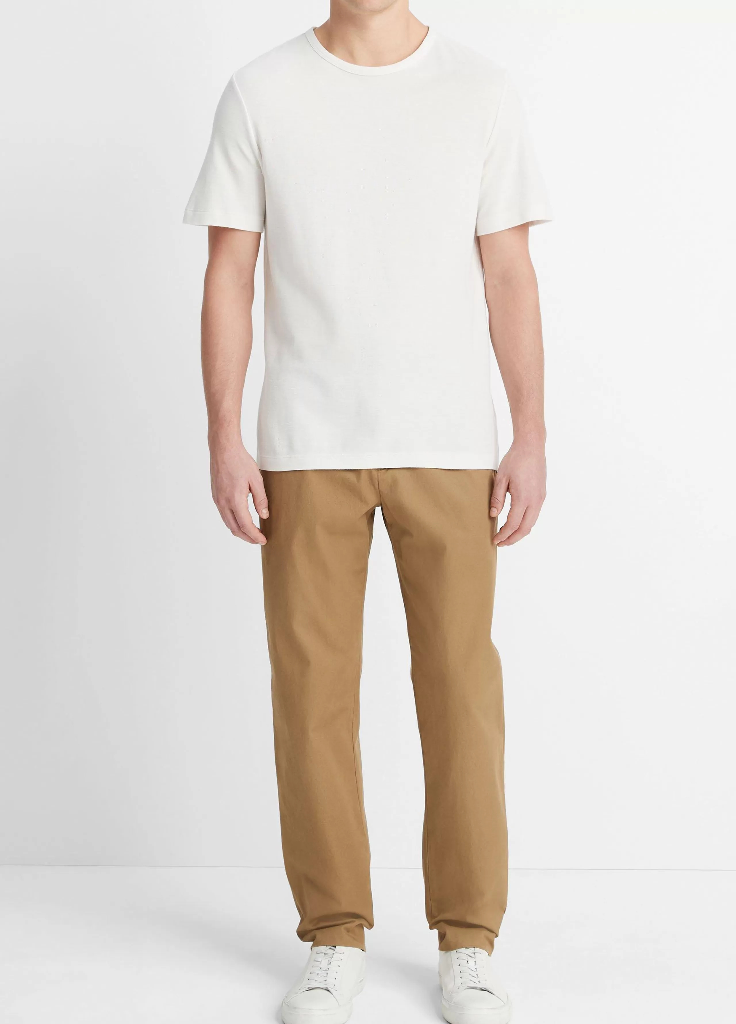 Vince Pima Cotton Piqué Crew Neck T-Shirt