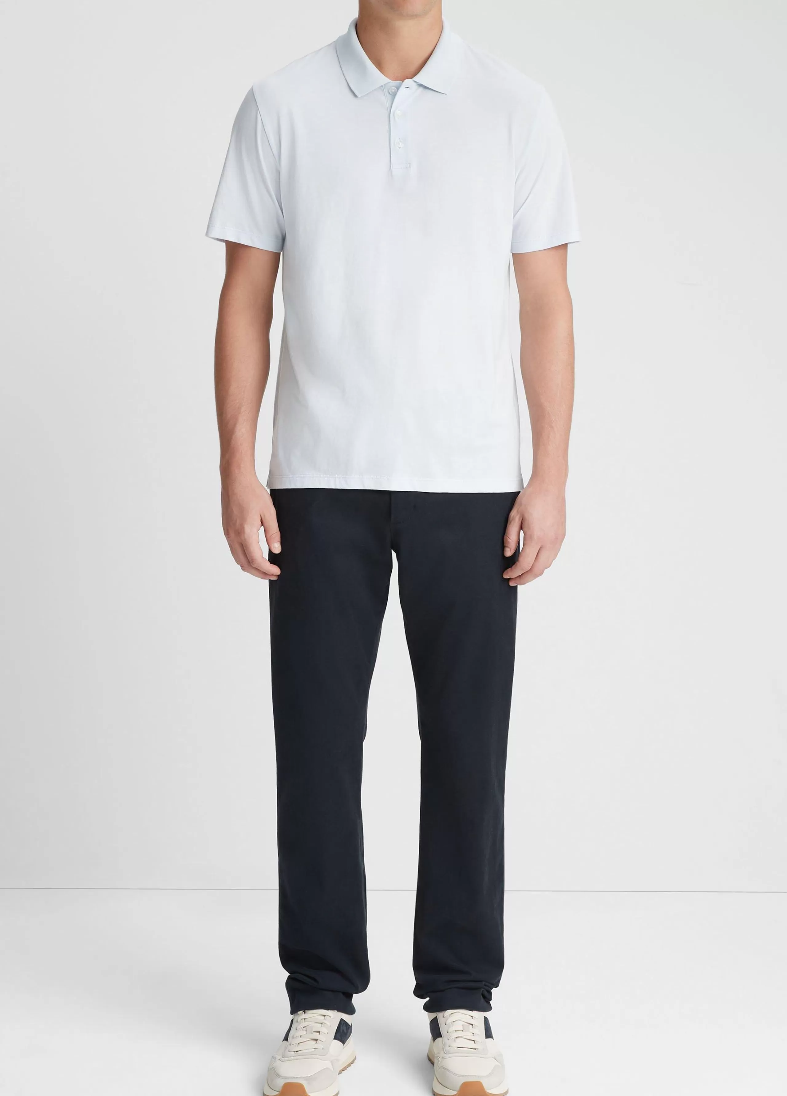 Vince Pima Cotton Short-Sleeve Polo Shirt