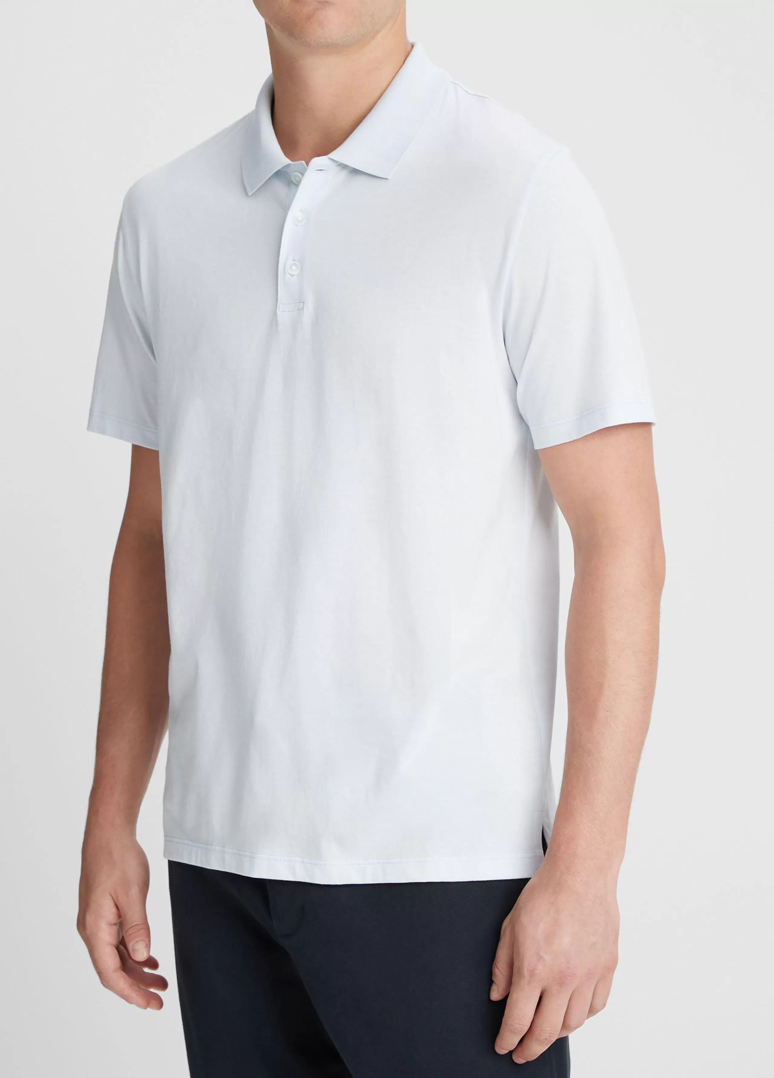 Vince Pima Cotton Short-Sleeve Polo Shirt