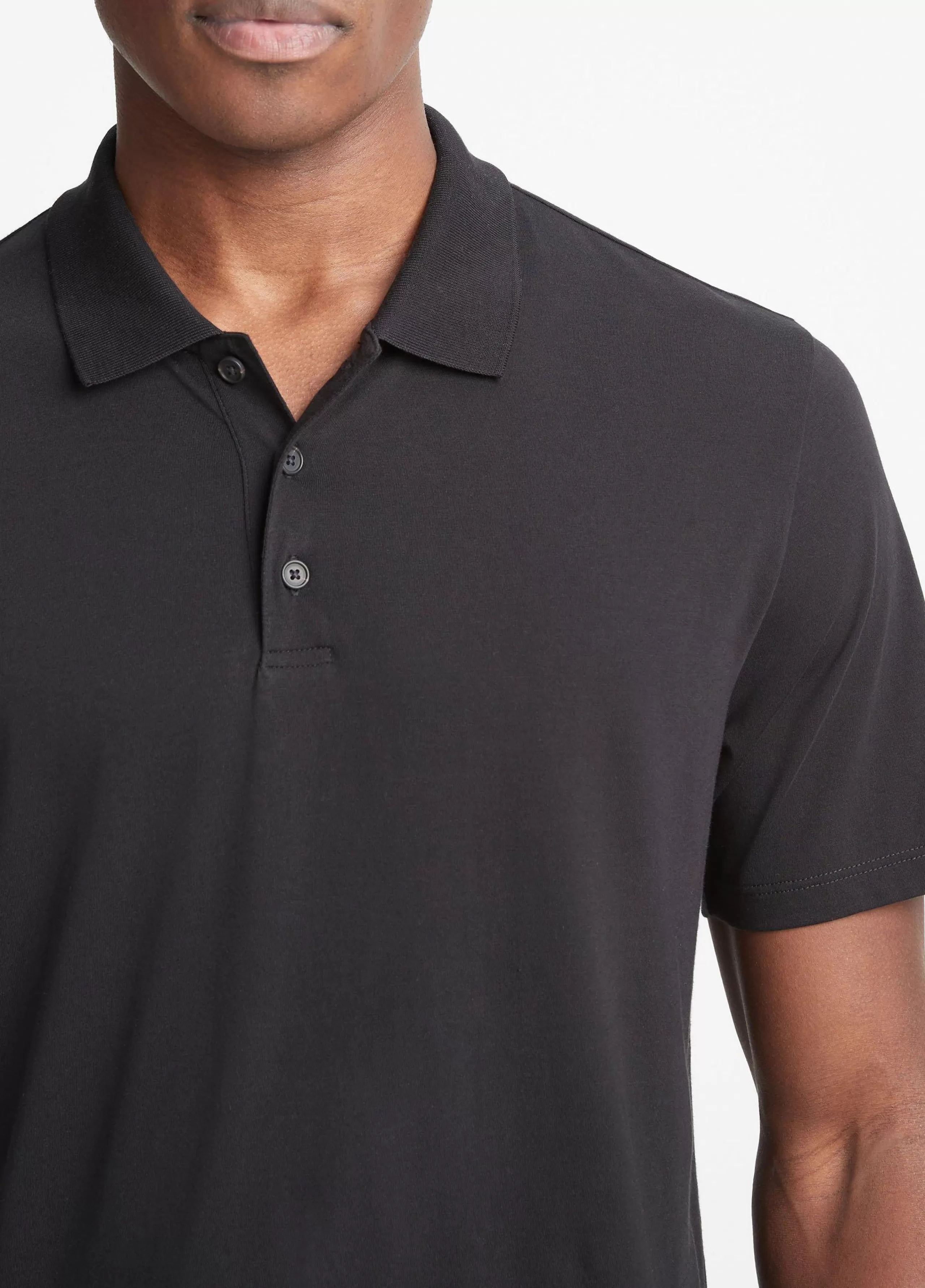 Vince Pima Cotton Short-Sleeve Polo Shirt