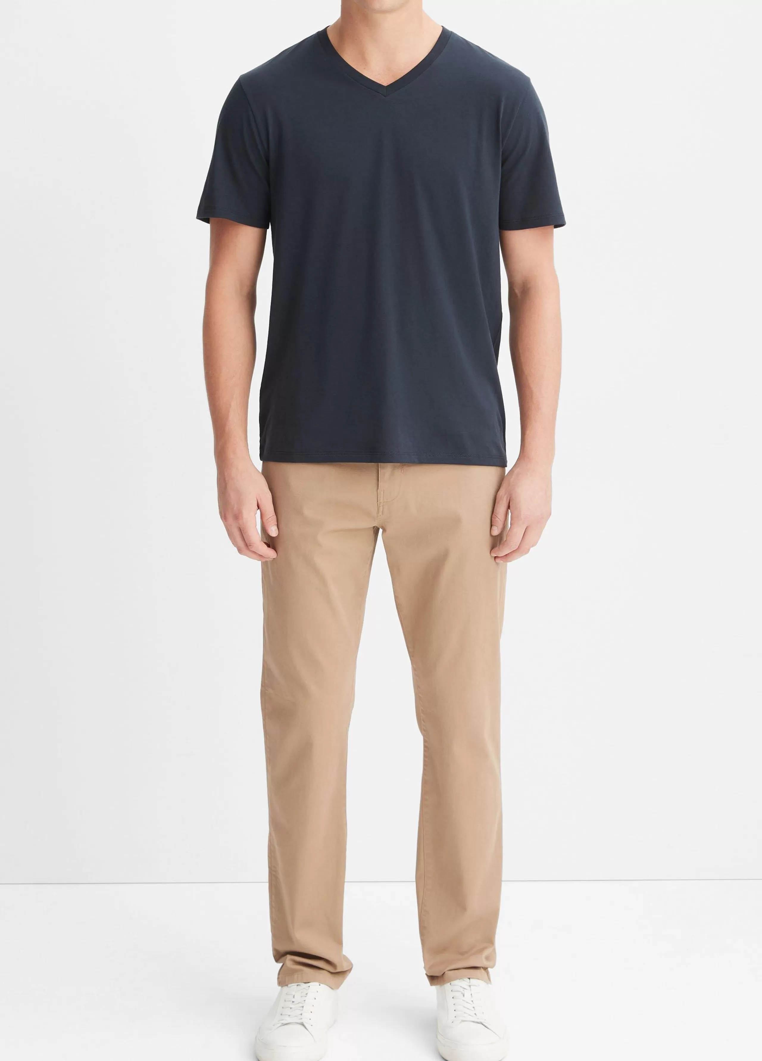 Vince Pima Cotton V-Neck T-Shirt