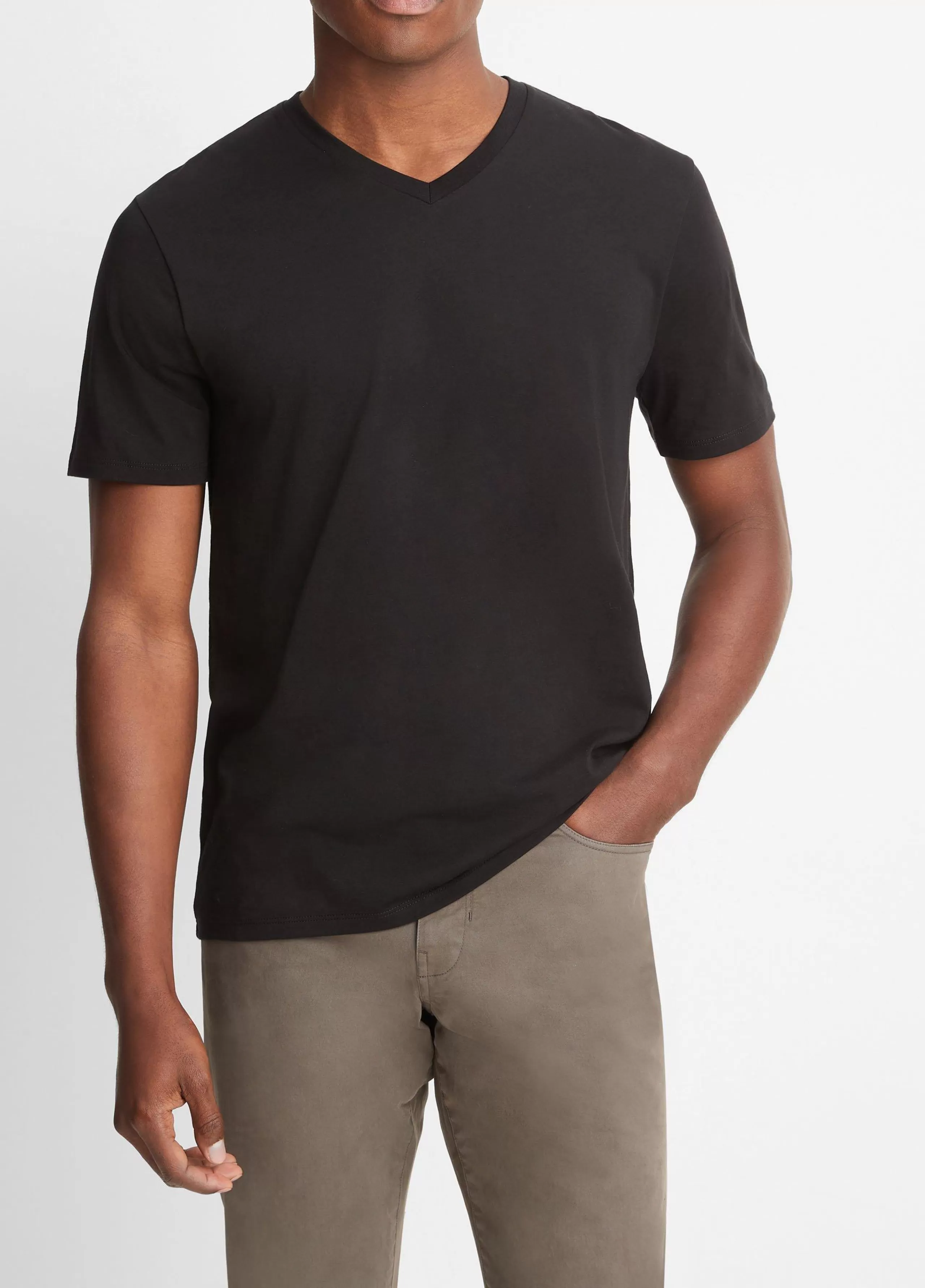 Vince Pima Cotton V-Neck T-Shirt