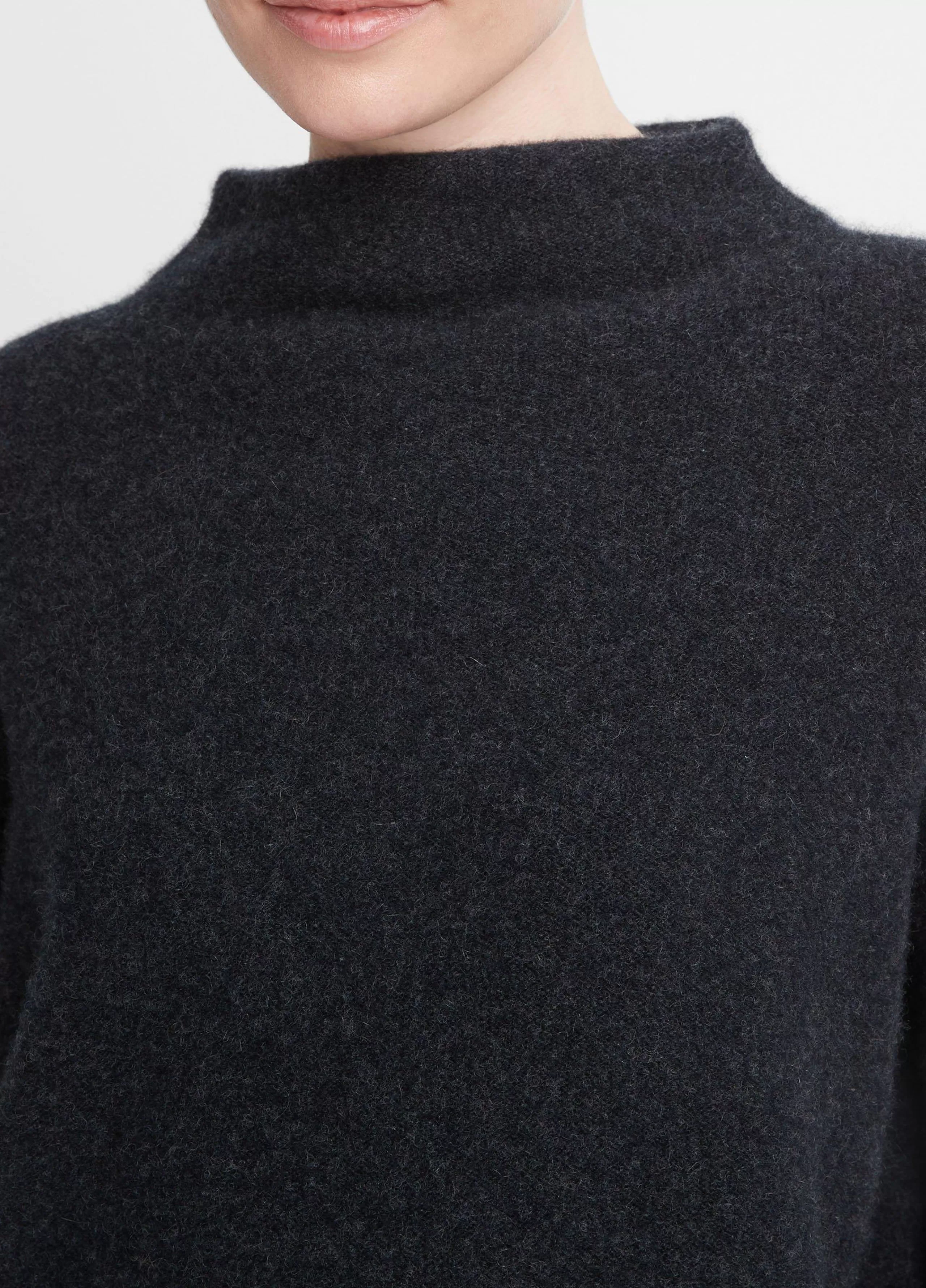 Women Vince Plush Cashmere Funnel Neck Sweater