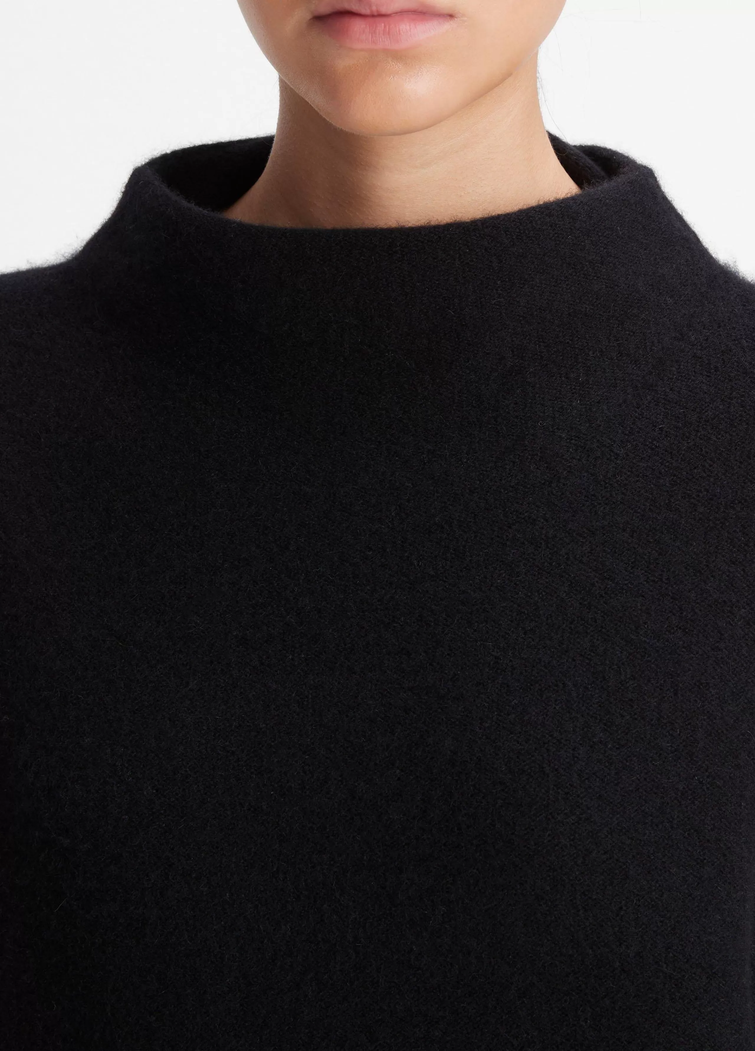 Women Vince Plush Cashmere Funnel Neck Sweater