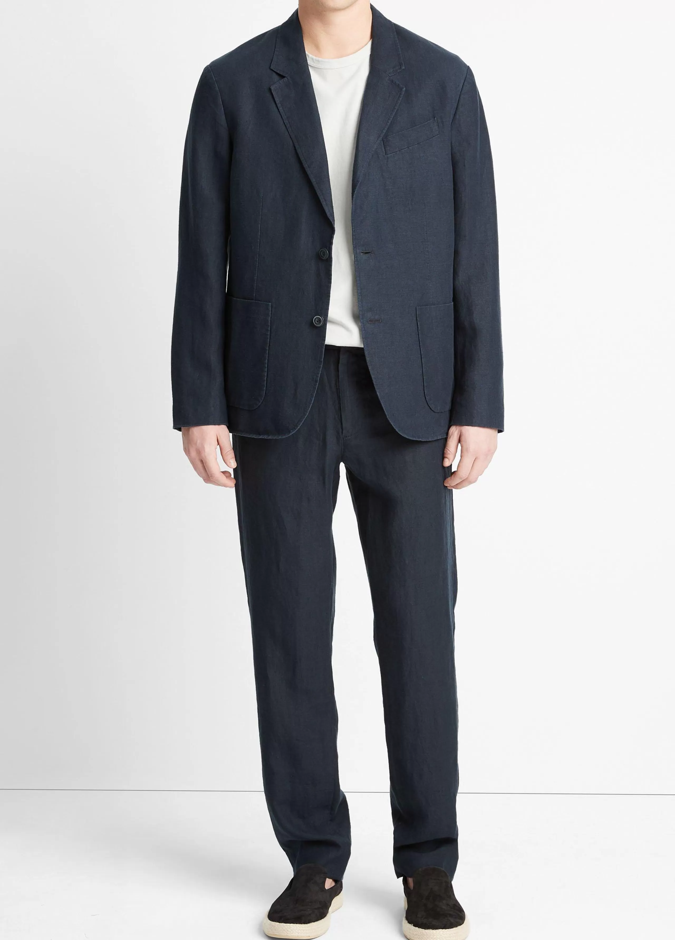 Vince Relaxed Hemp Blazer