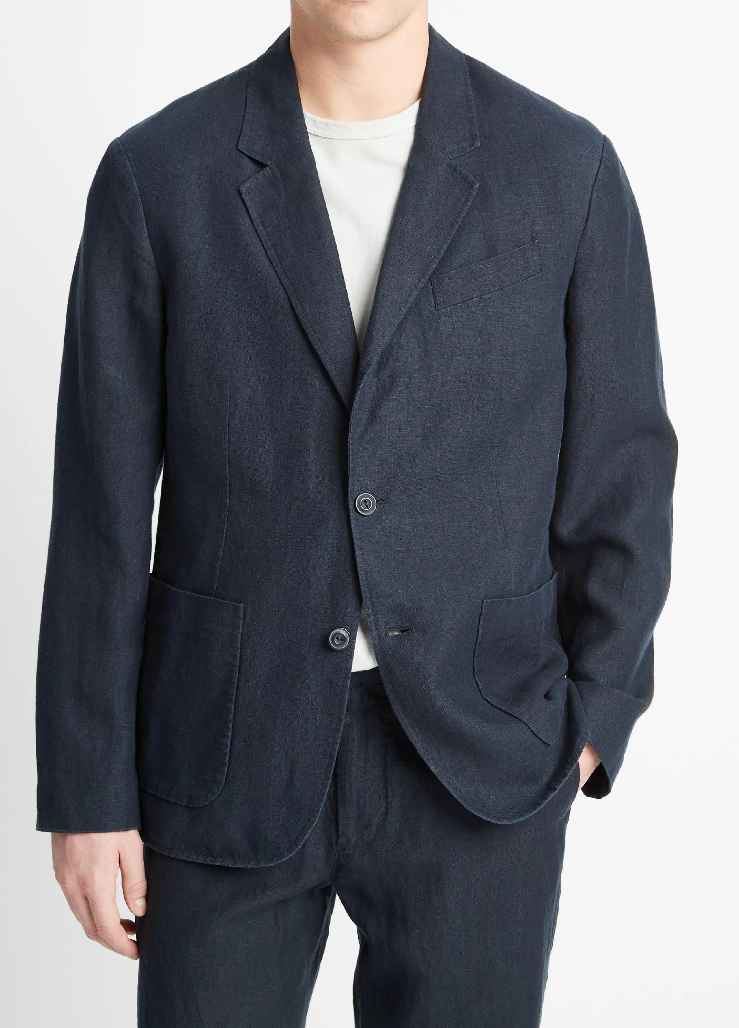 Vince Relaxed Hemp Blazer