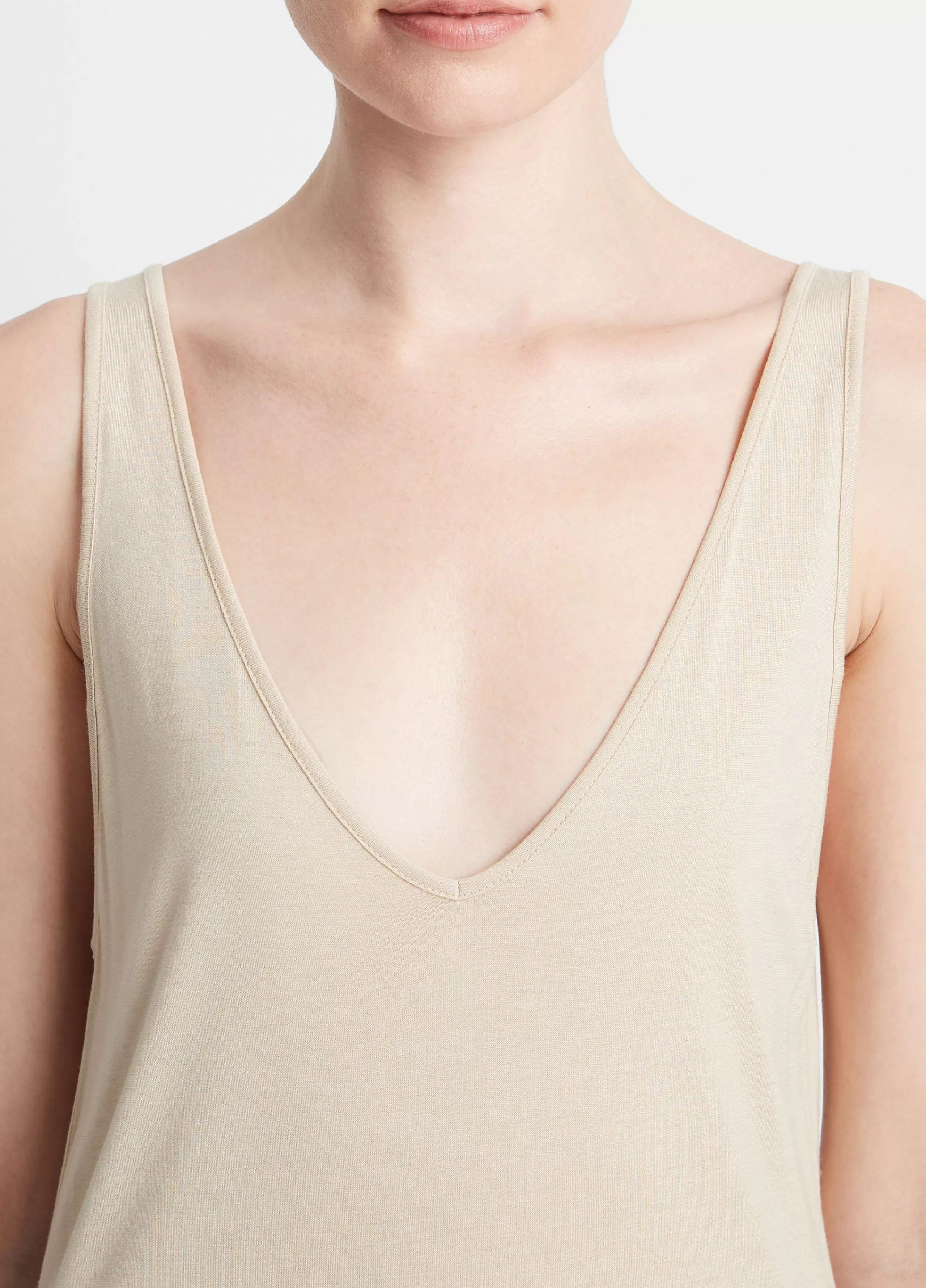 Women Vince Relaxed V-Neck Tank