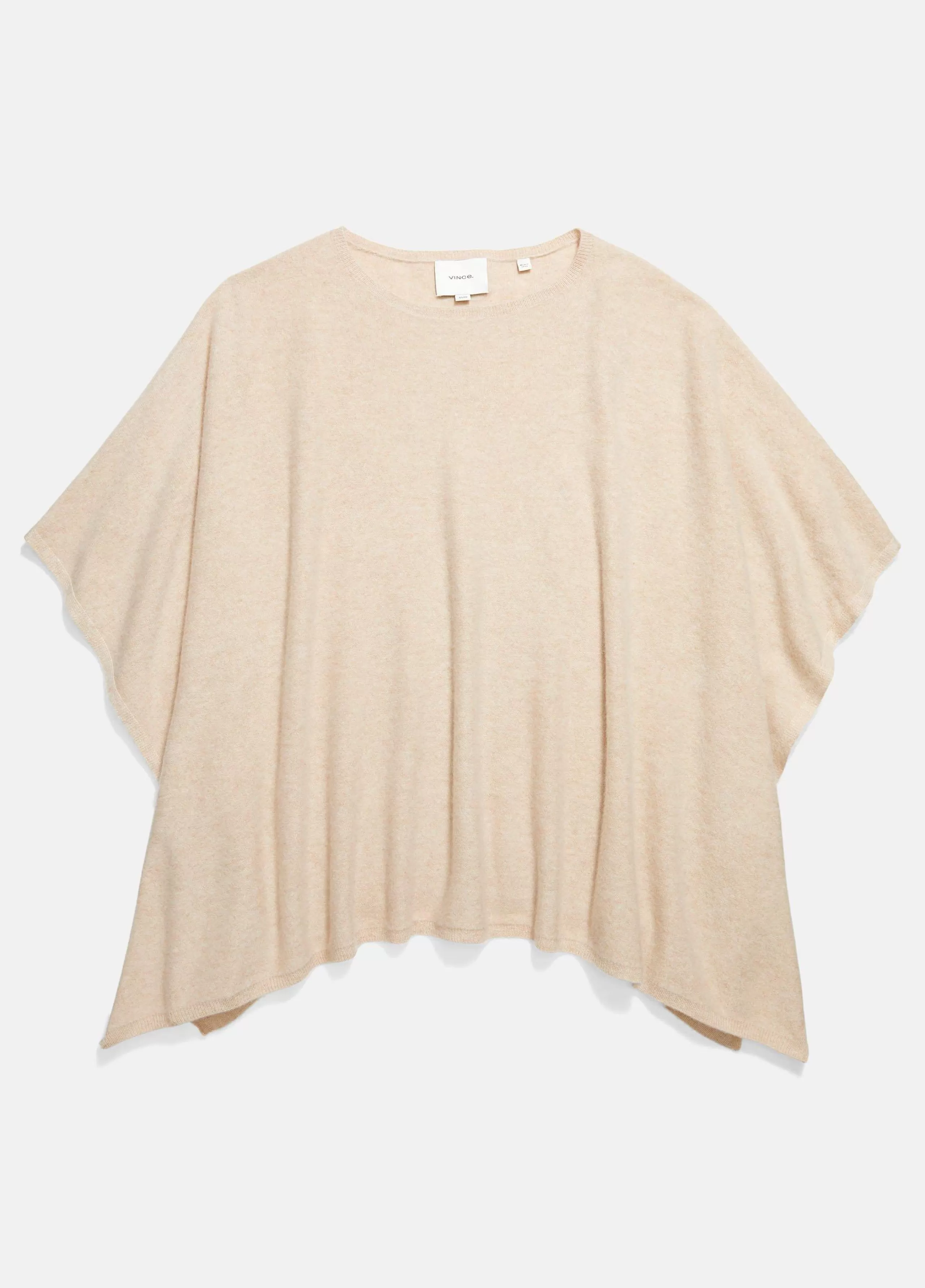 Women Vince Reverse-Jersey Cashmere Boat-Neck Poncho