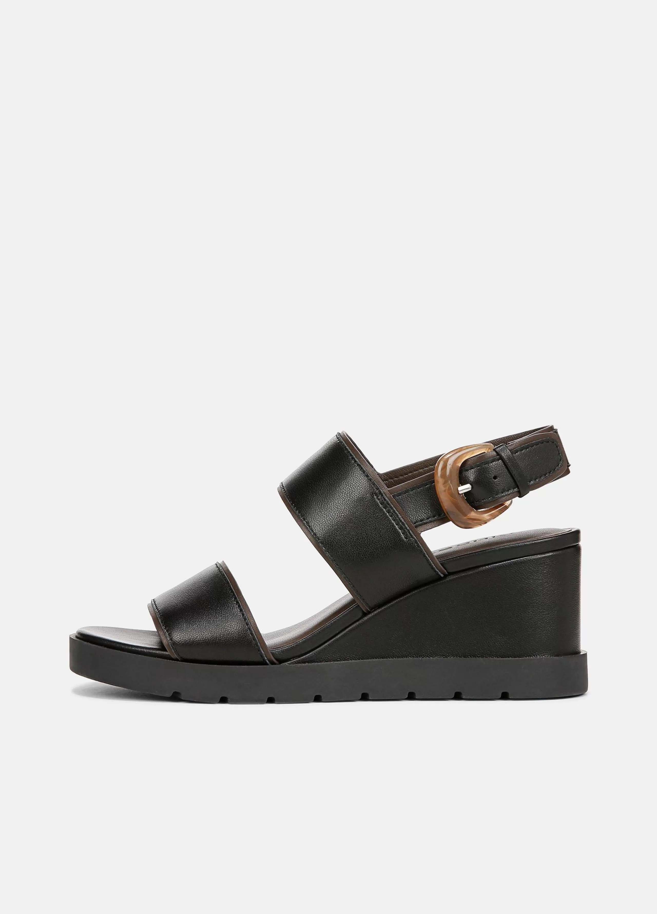 Women Vince Roma Leather Wedge Sandal