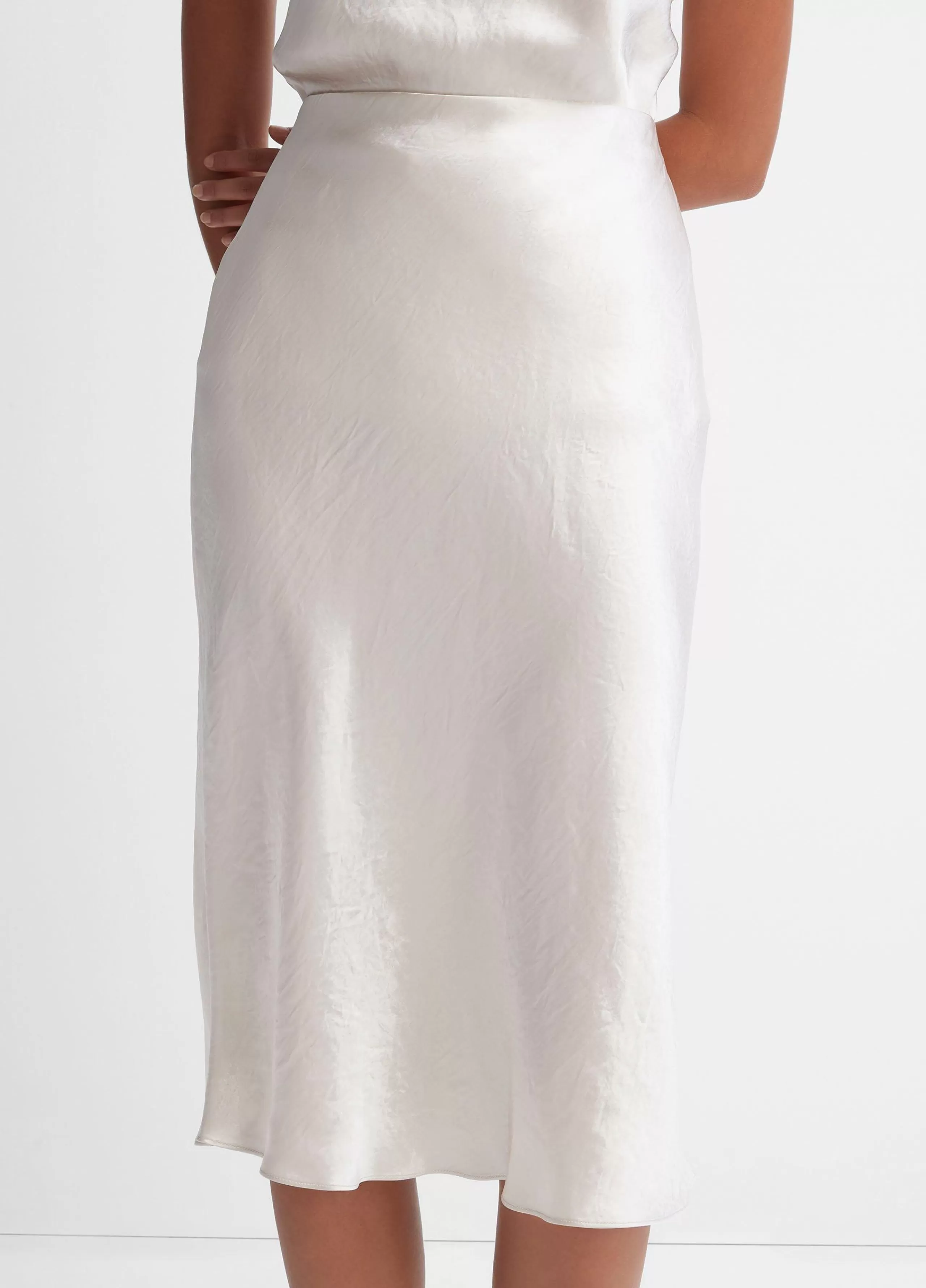 Women Vince Satin Slip Skirt