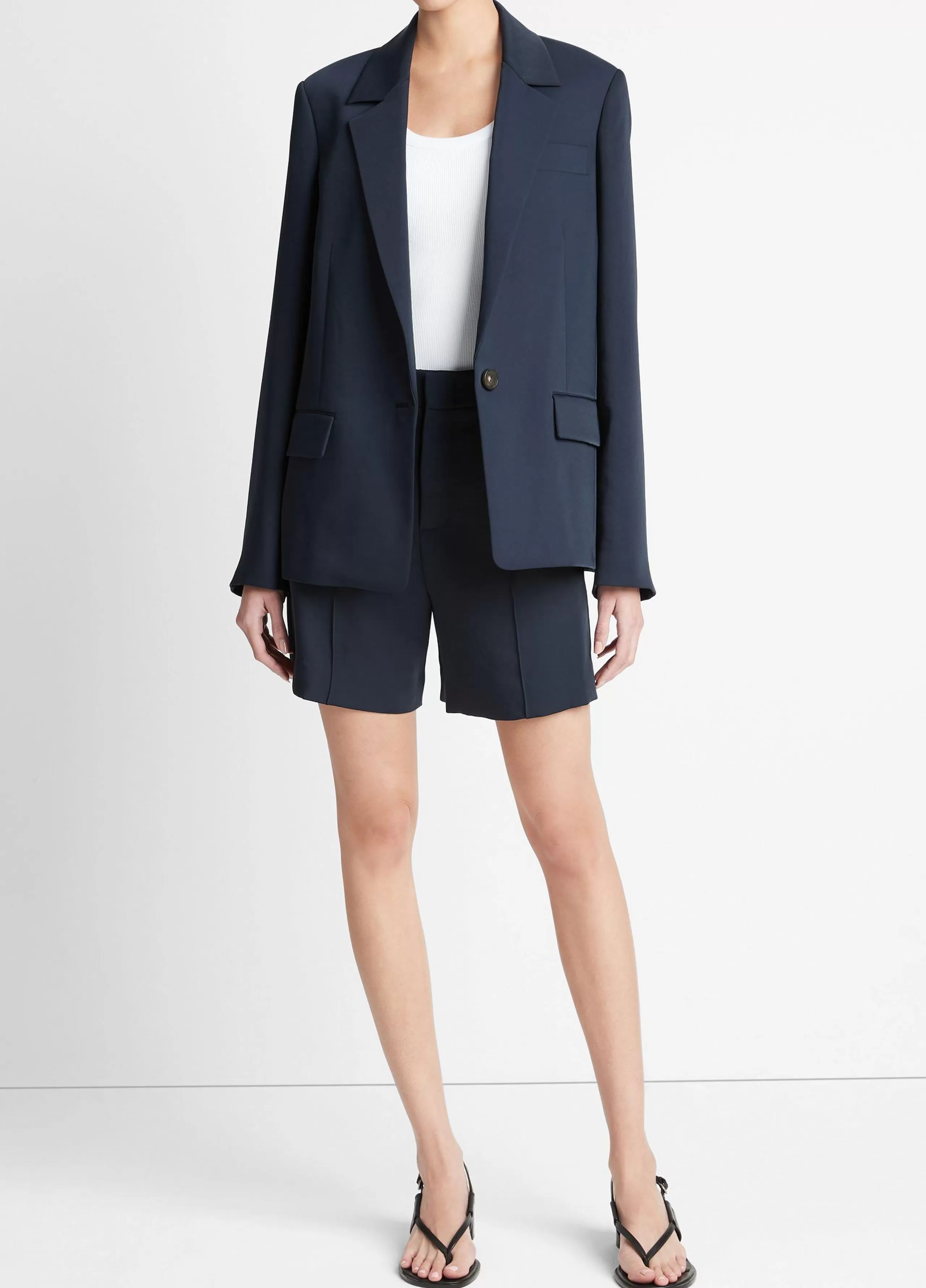 Women Vince Soft Suiting Single-Breasted Blazer