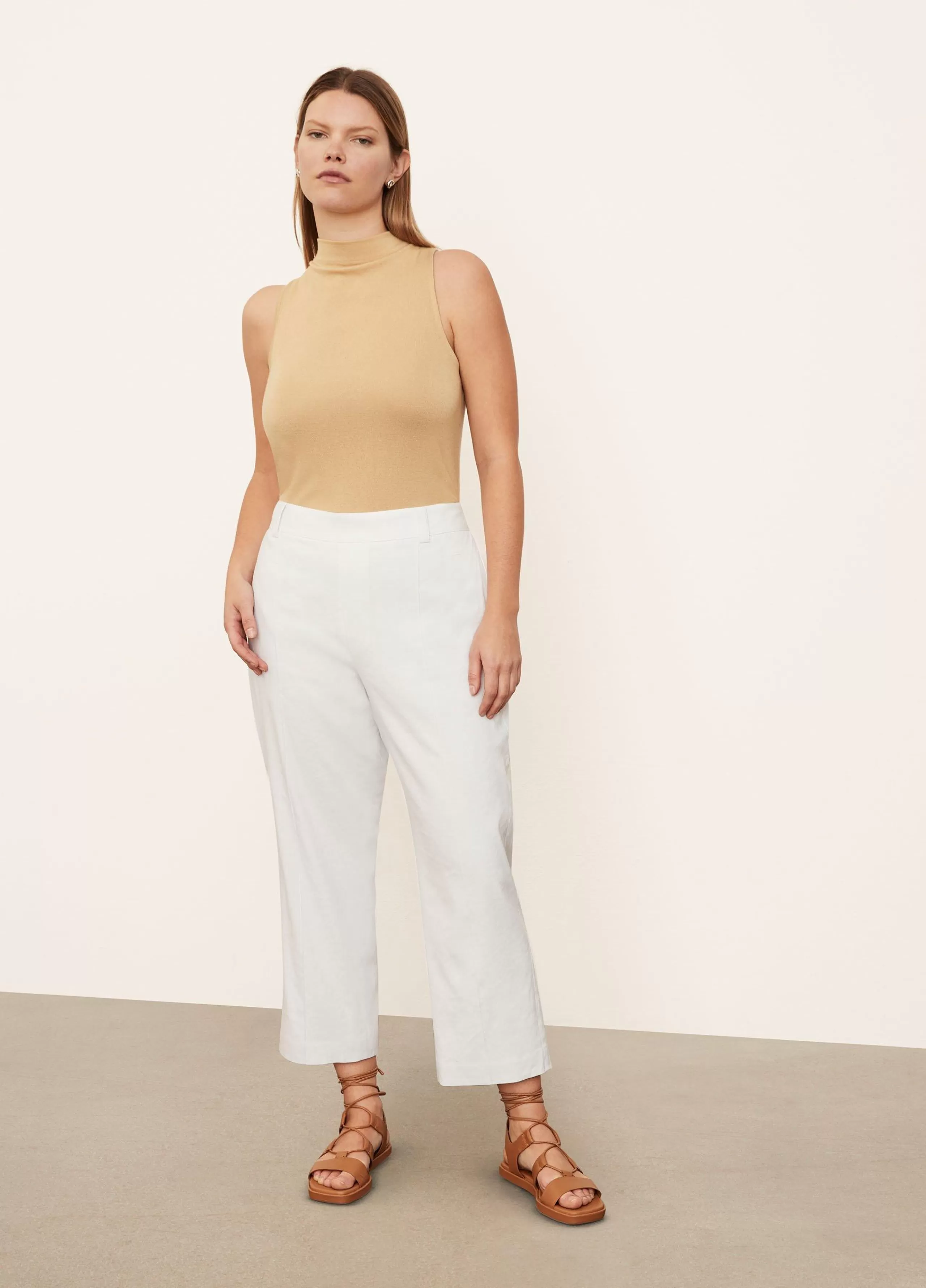 Women Vince Strap-Detail Tapered Pull-On Pant