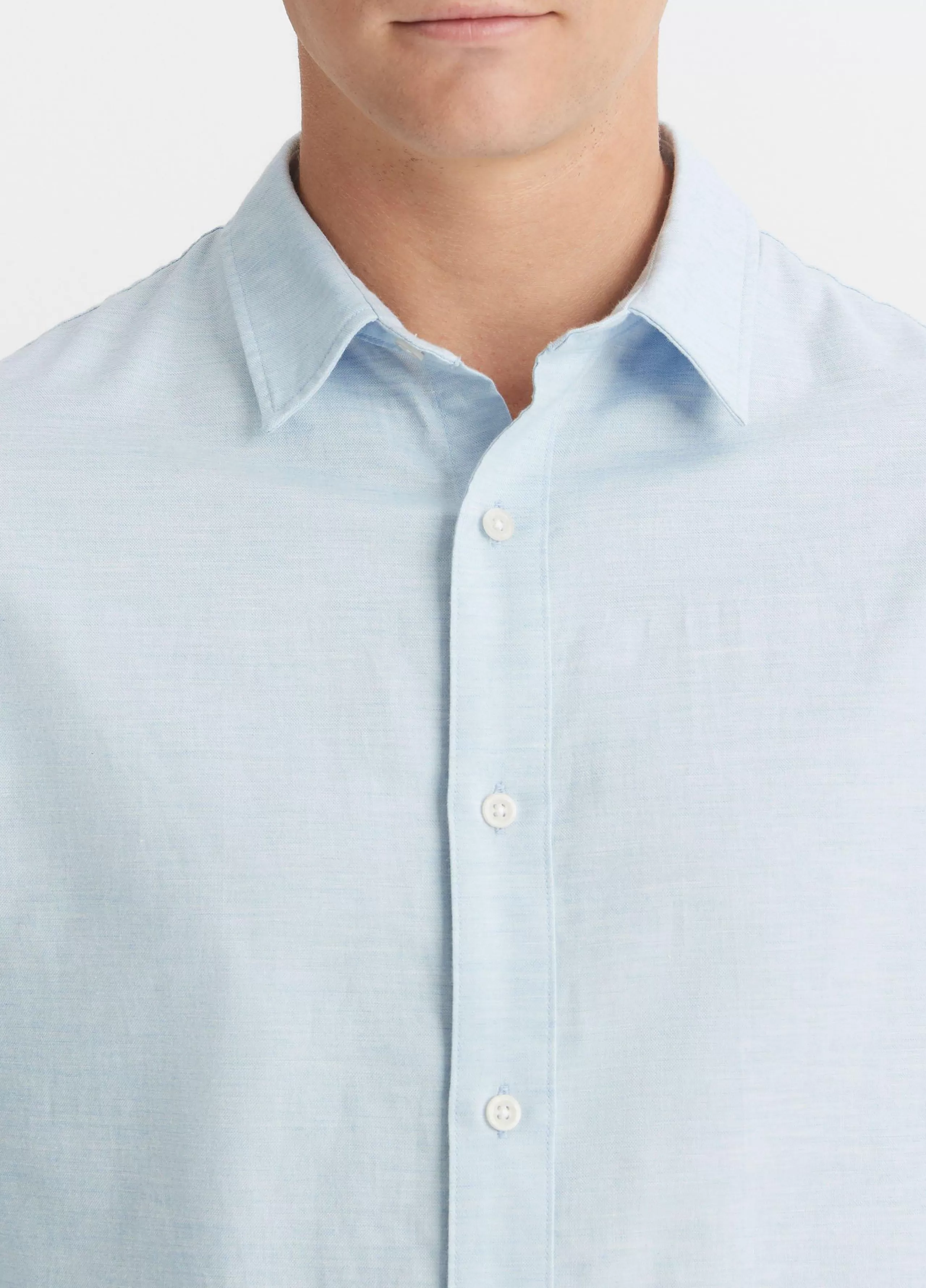 Vince Stretch Oxford Long-Sleeve Shirt