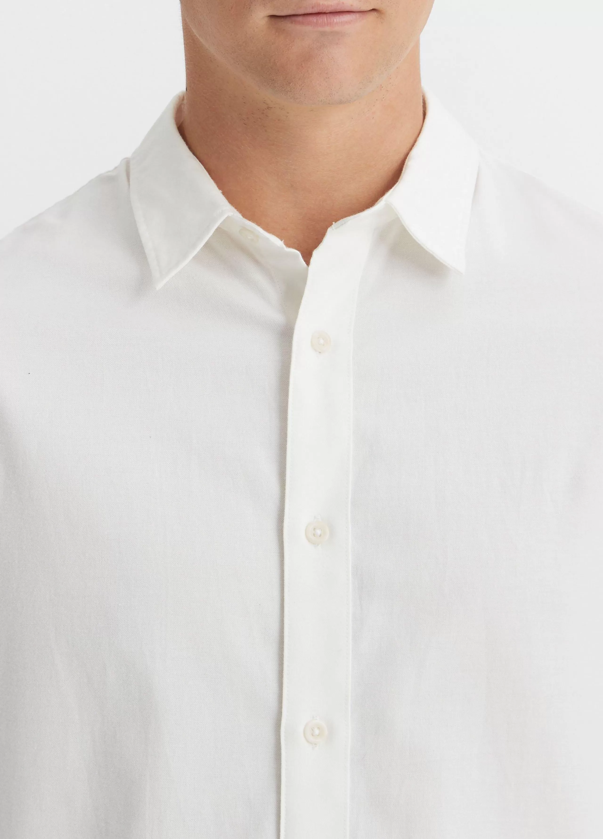 Vince Stretch Oxford Long-Sleeve Shirt