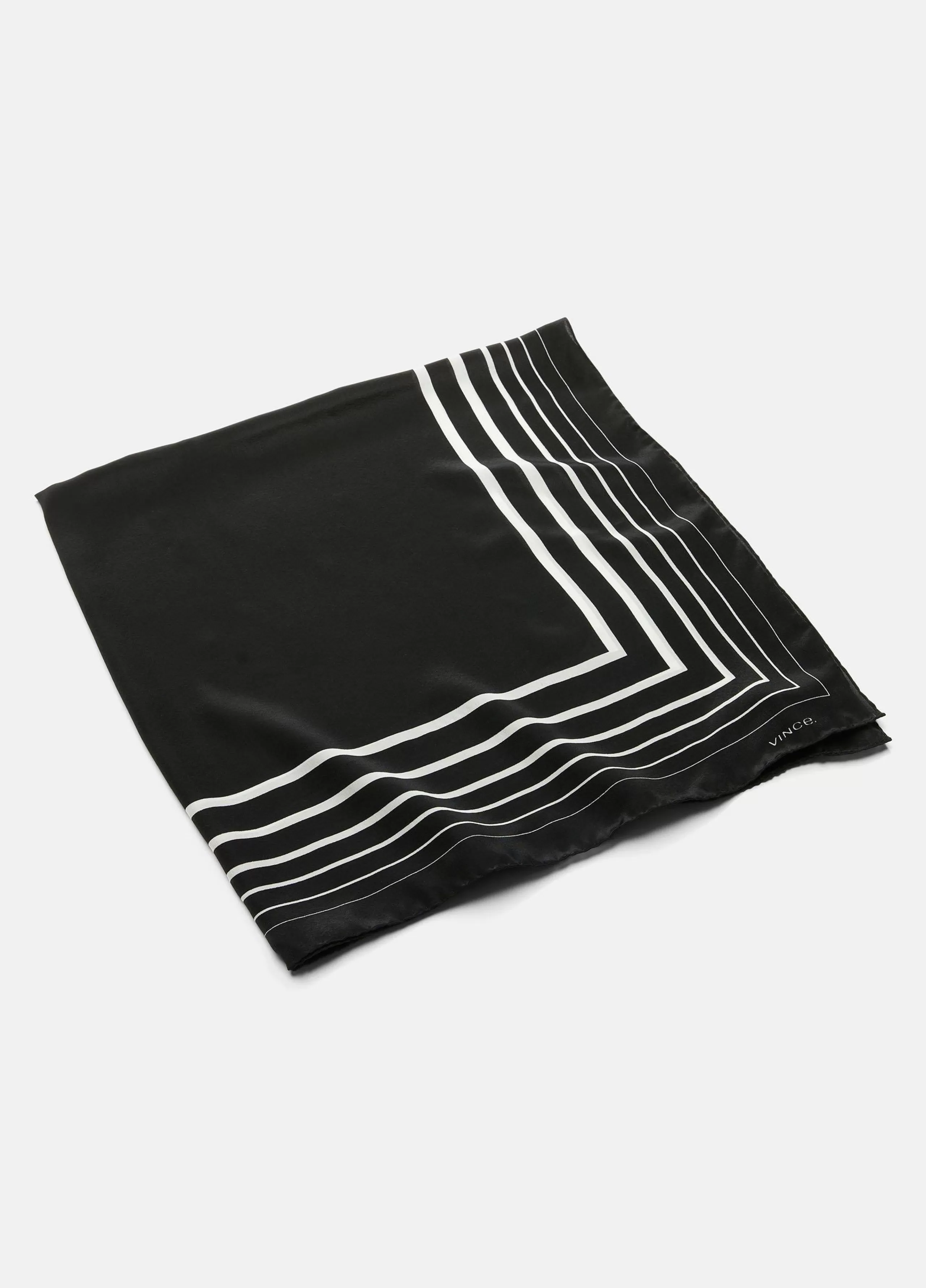 Women Vince Striped Silk Square Scarf