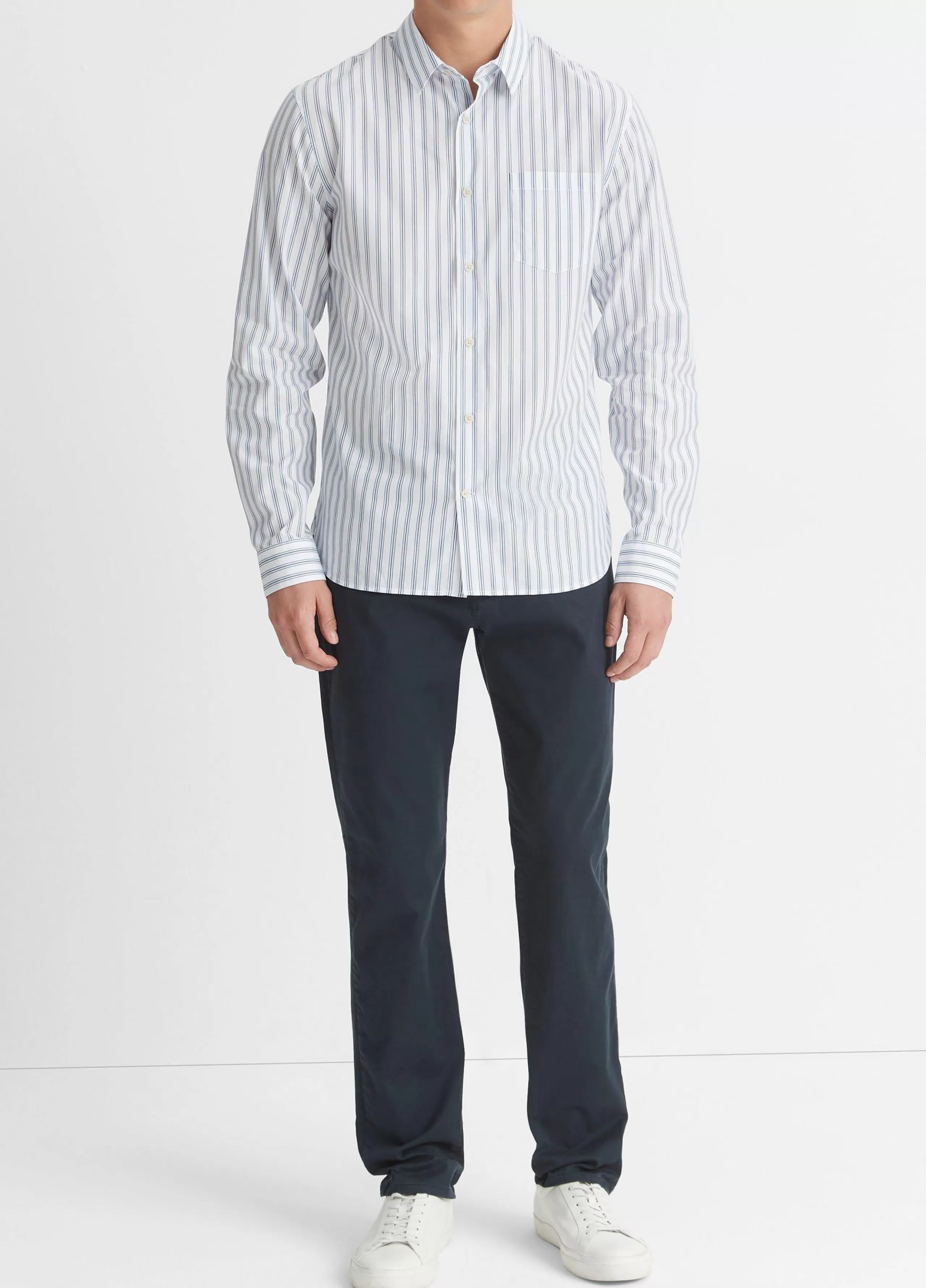 Vince Surf Stripe Long-Sleeve Shirt