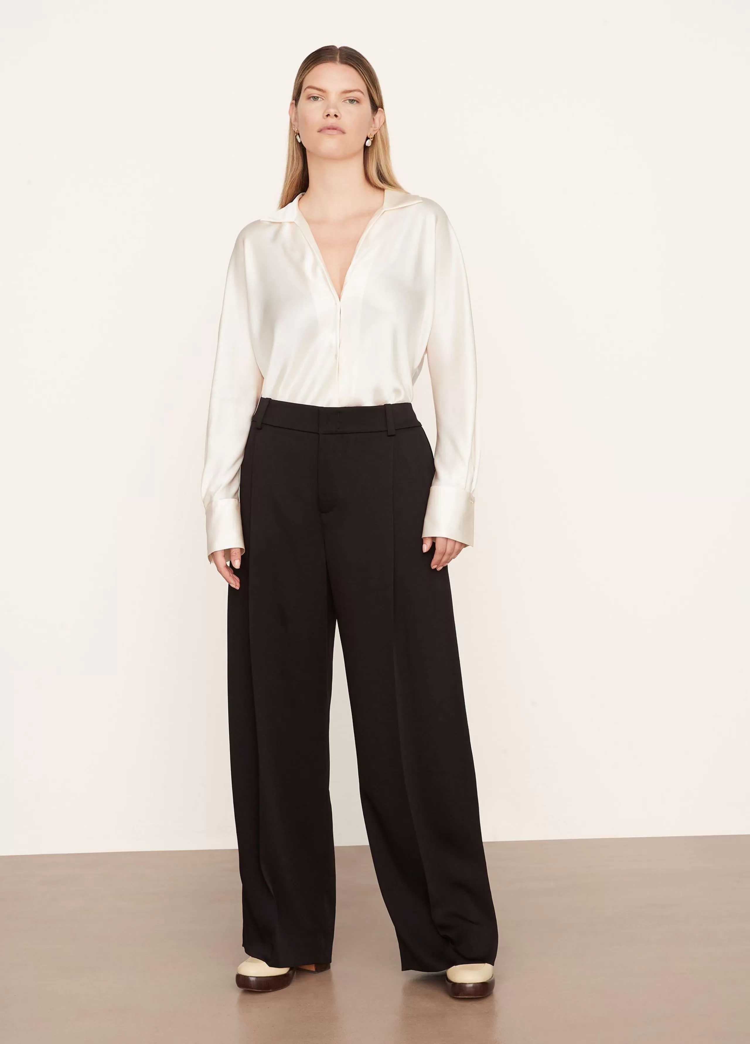 Women Vince Tailored Wide-Leg Trouser