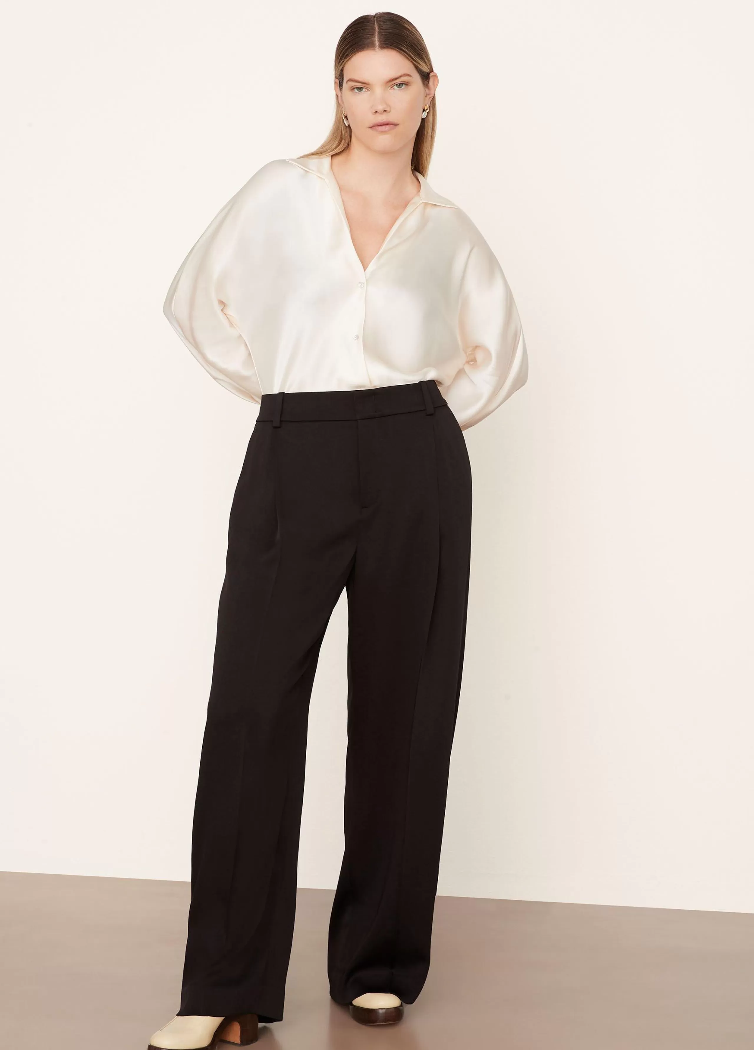 Women Vince Tailored Wide-Leg Trouser