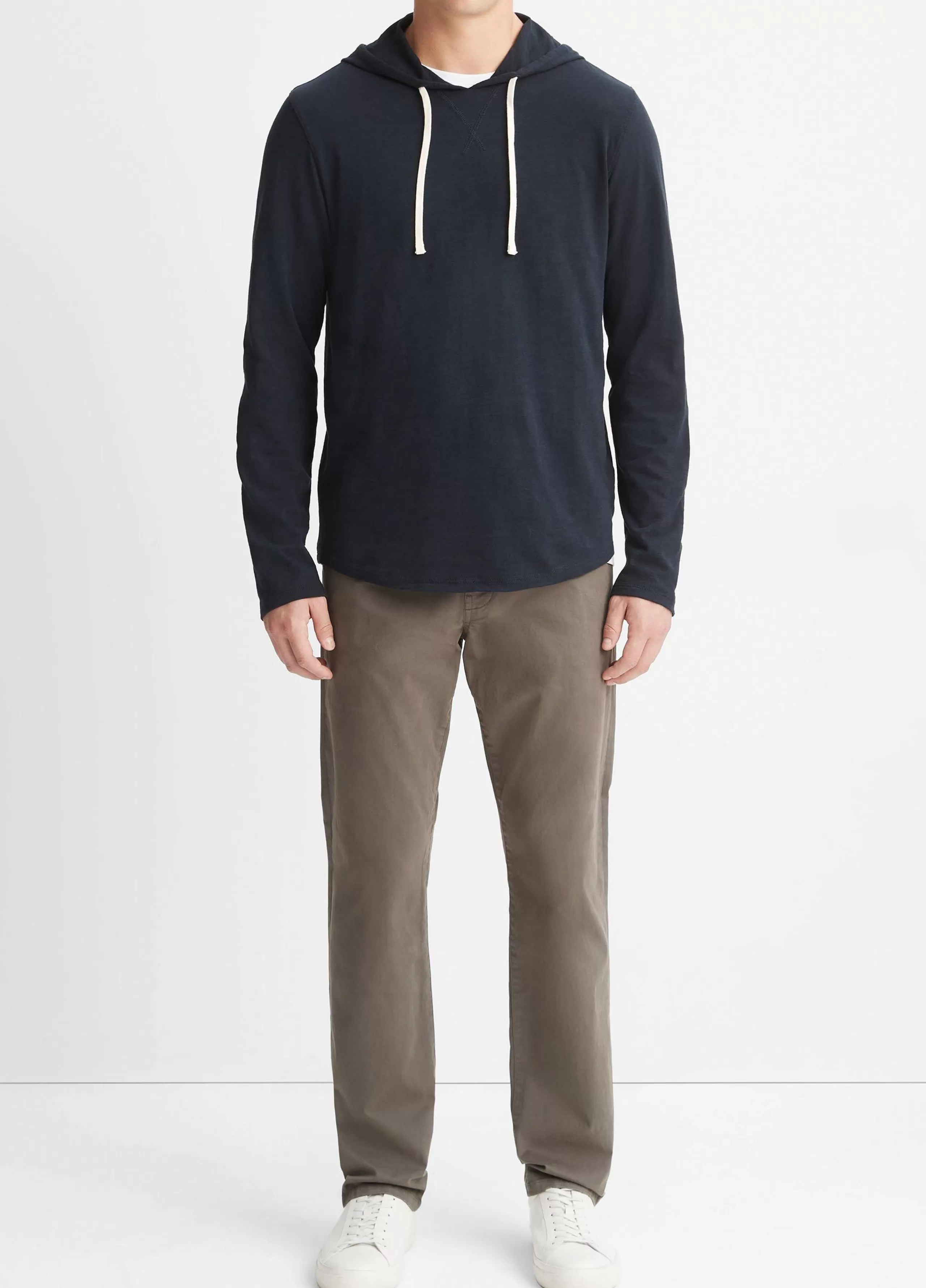 Vince Textured Cotton Hoodie