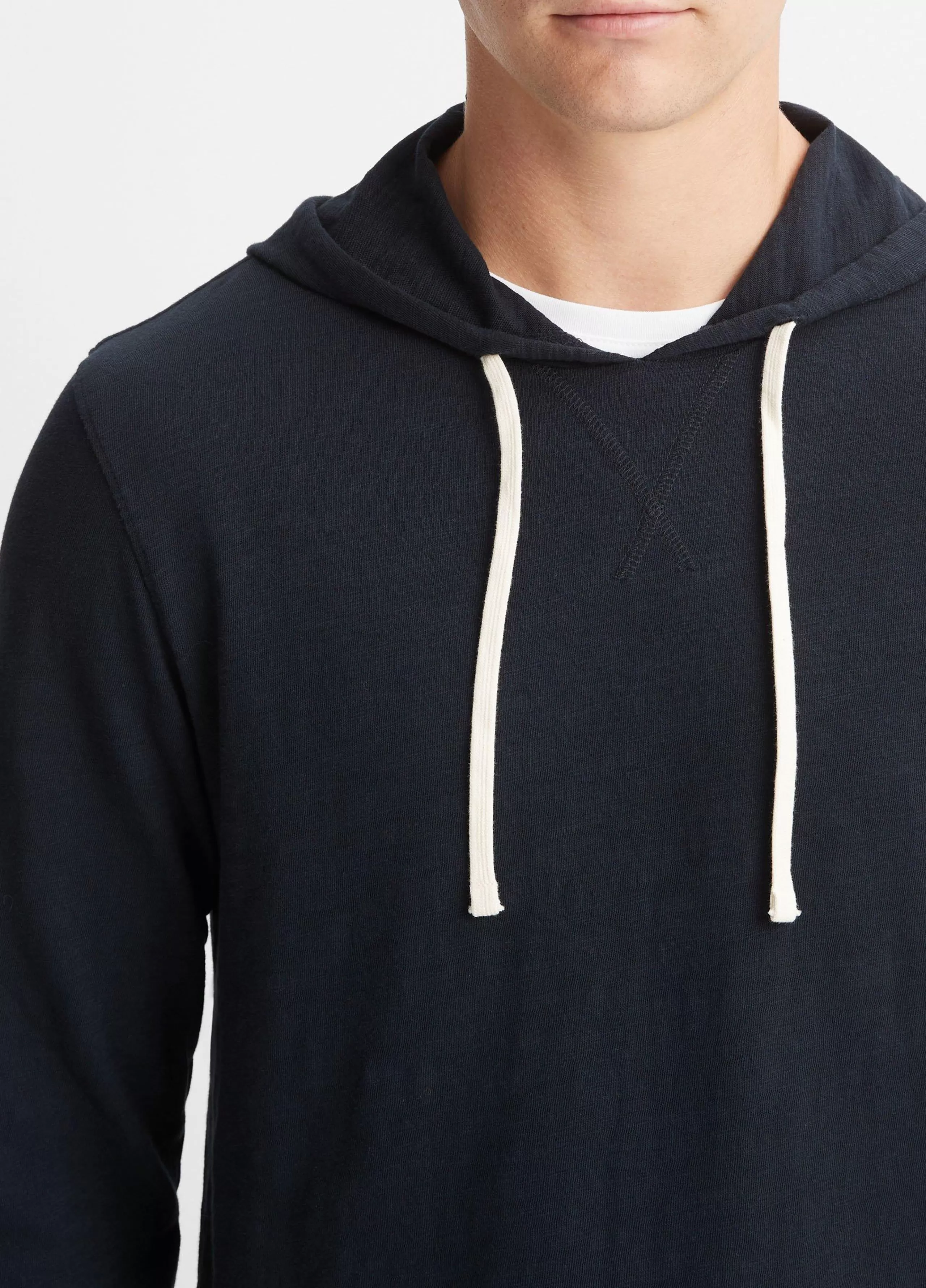 Vince Textured Cotton Hoodie