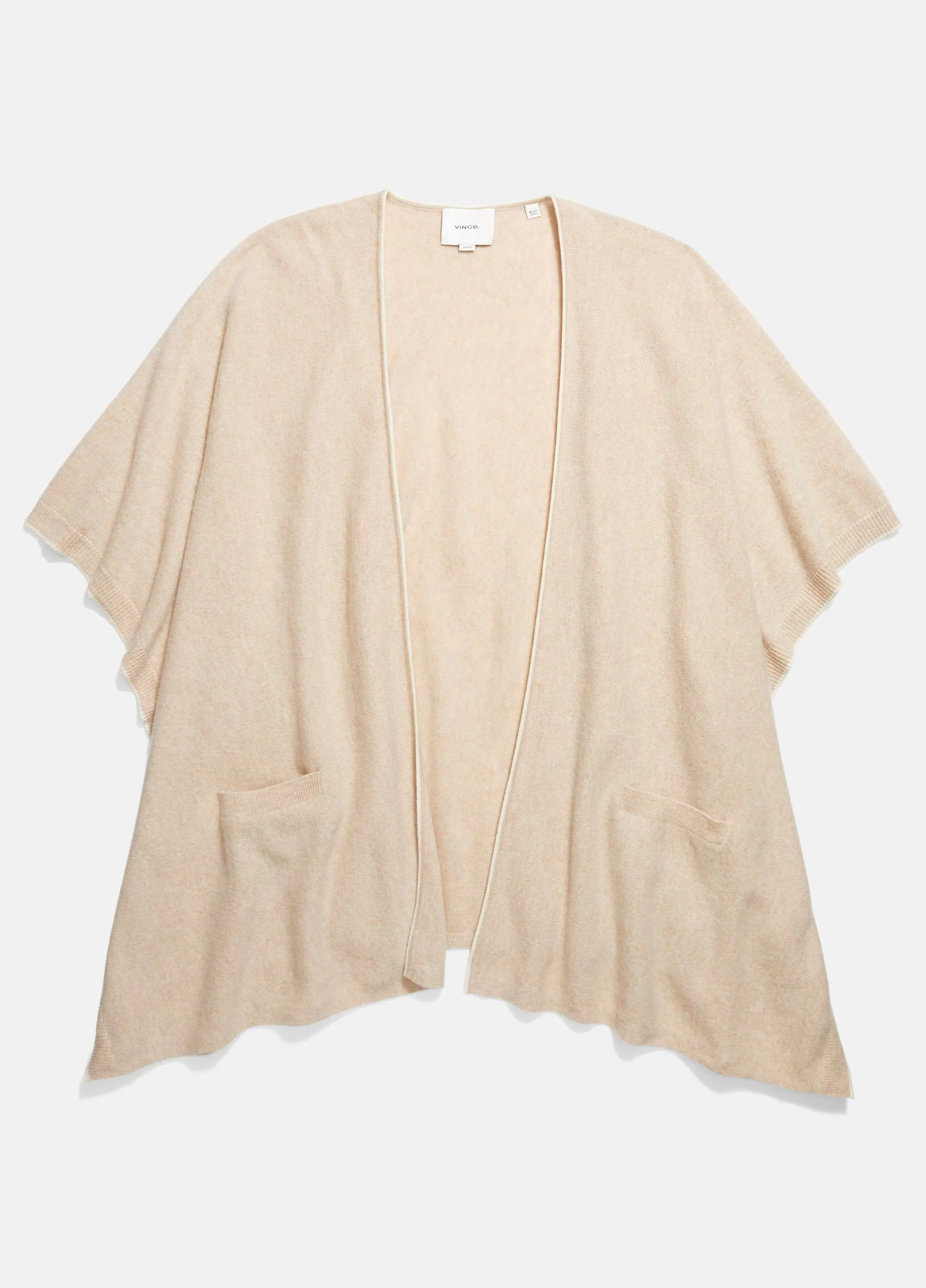 Women Vince Tipped Jersey-Knit Cashmere Cape