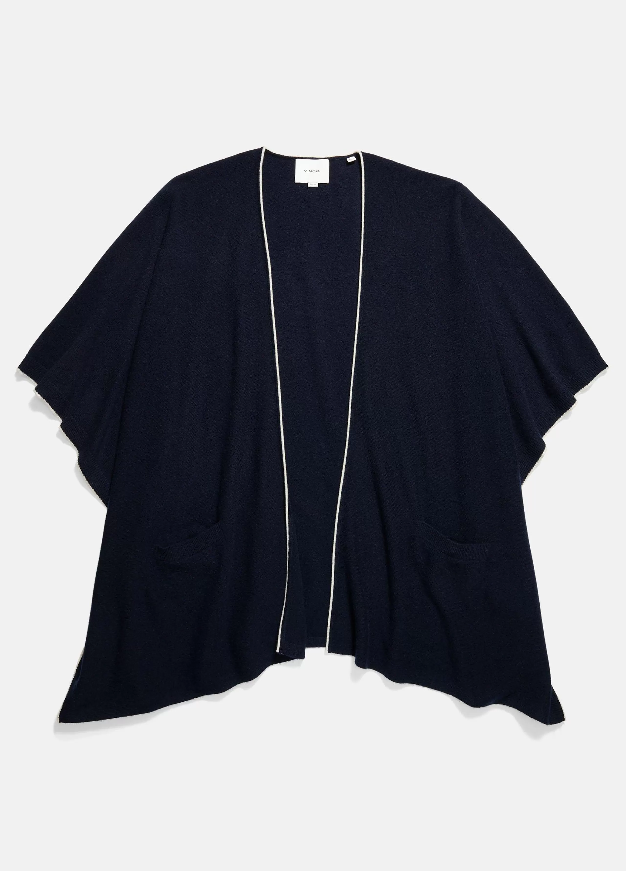 Women Vince Tipped Jersey-Knit Cashmere Cape